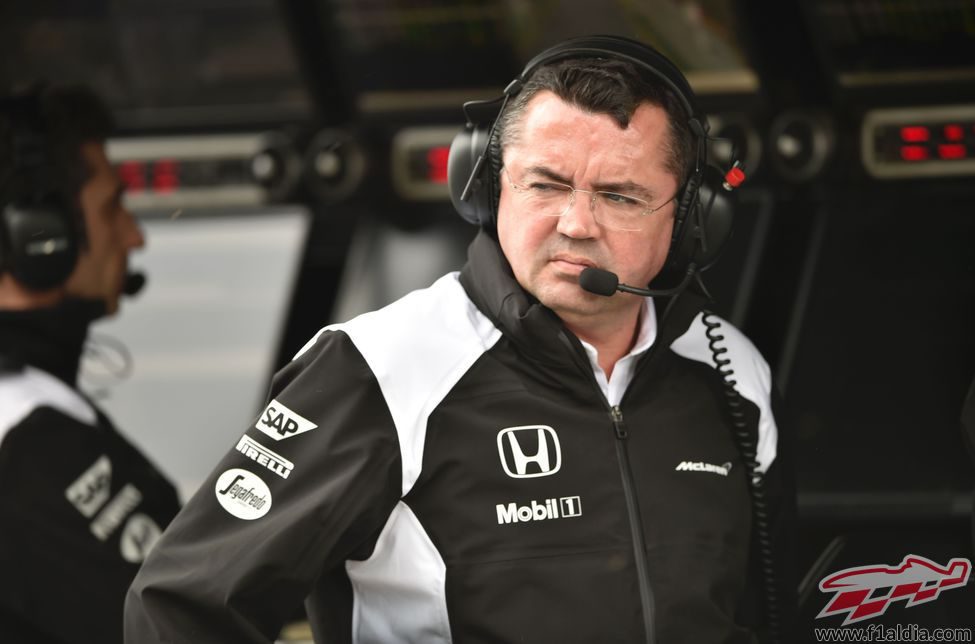 Eric Boullier en el muro de McLaren Honda