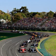 Primeros metros del GP de Australia 2016