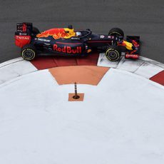 Vista de la cúpula de Red Bull desde arriba