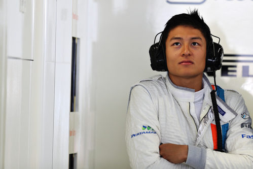 Rio Haryanto en el box