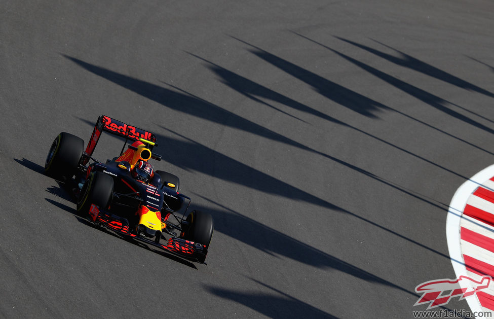 Daniel Ricciardo en simulación de carrera