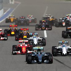 Salida del GP de Rusia 2016