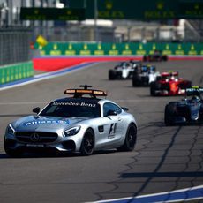 Coche de seguridad en la pista de Sochi