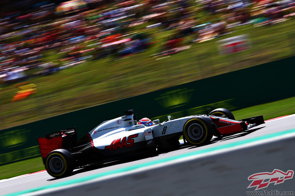 Romain Grosjean no logra entrar en Q3