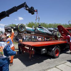 Mercedes acaba el fin de semana con doble abandono