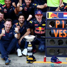 Red Bull celebra la victoria de Max Verstappen