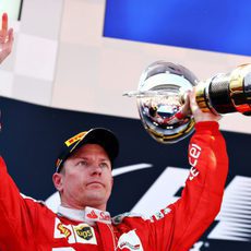 Nuevo podio de Kimi Räikkönen en España