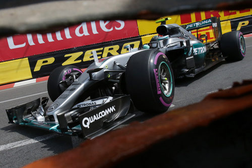 Nico Rosberg prueba el superblando en Mónaco