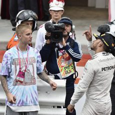 Justin Bieber estuvo en Mónaco para apoyar a Lewis Hamilton