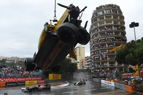 Estado del coche de Jolyon Palmer tras el accidente
