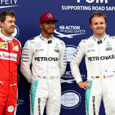 Hamilton, Rosberg y Vettel, felices en Montreal