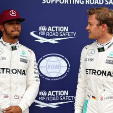 Lewis Hamilton y Nico Rosberg, rivales y compañeros