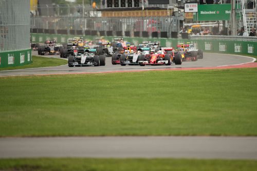 Salida del GP de Canadá 2016