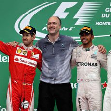 Podio del GP de Canadá 2016