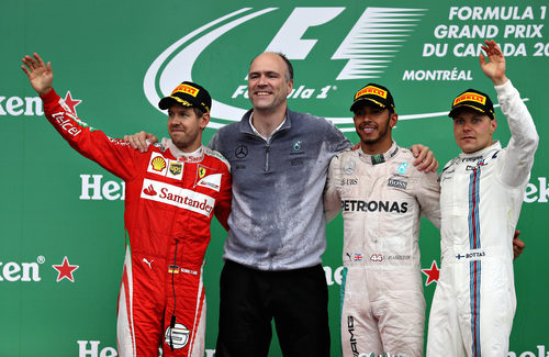 Podio del GP de Canadá 2016