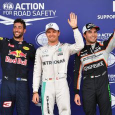 Rosberg, Ricciardo y Pérez, los más rápidos en Bakú