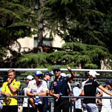 Vuelta al circuito de Bakú con los pilotos