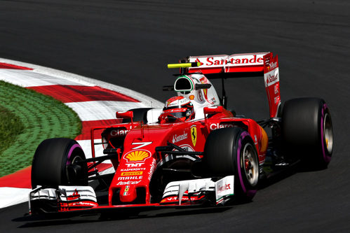 Kimi Räikkönen prueba el ultrablando en Spielberg