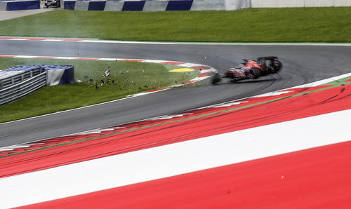 Accidente de Daniil Kvyat durante la clasificación