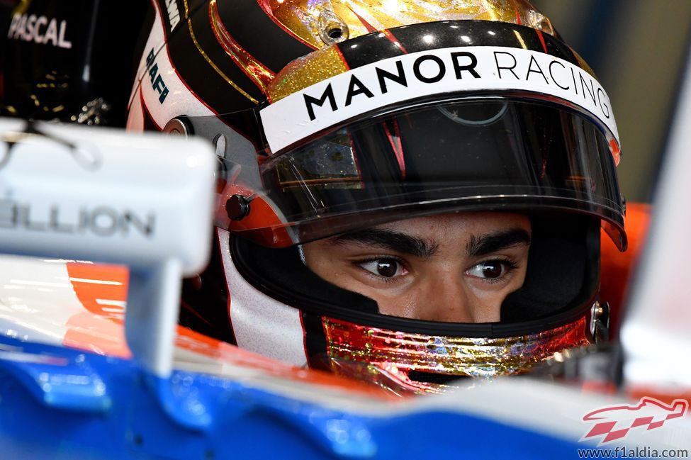 Gesto de concentración de Pascal Wehrlein