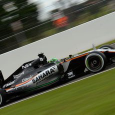 Sergio Pérez pone a punto su Force India