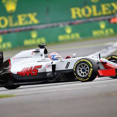 Romain Grosjean prueba el compuesto blando