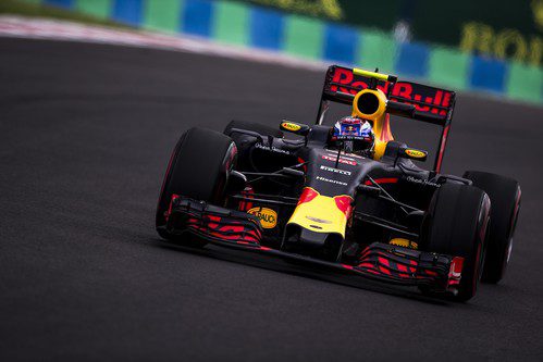 Max Verstappen prueba el circuito de Hungaroring