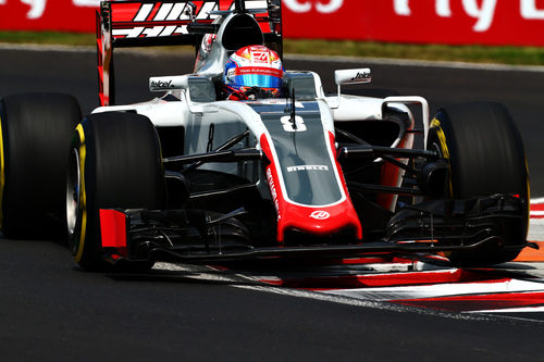 Romain Grosjean busca el tiempo con el blando