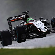 Nico Hülkenberg fue el único de Force India en la Q3