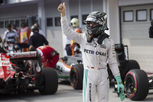 El 'ok' triunfante de Nico Rosberg en Hungría
