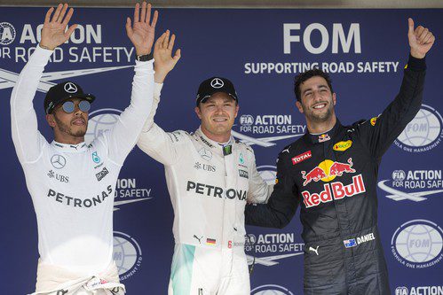 Rosberg, Hamilton y Ricciardo vuelan en el Hungaroring