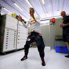 Entrenamientos para Daniel Ricciardo antes de la acción