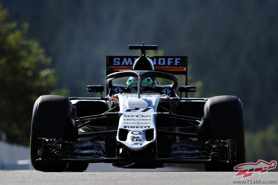 Nico Hülkenberg rueda con el 'halo'