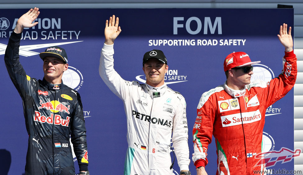 Rosberg, Verstappen y Räikkönen vuelan en Spa