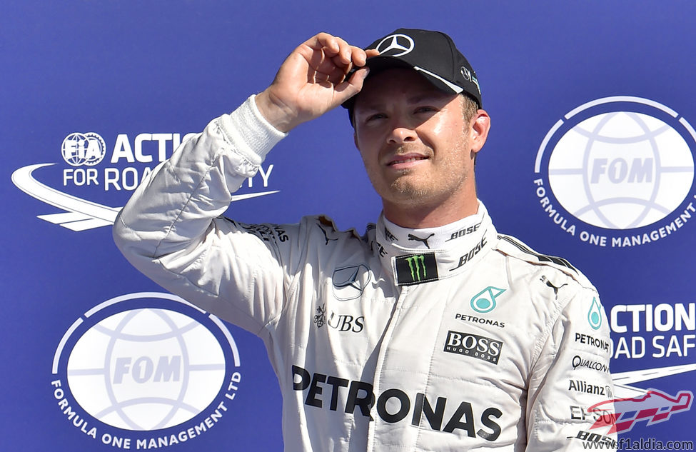La seguridad aumenta en Nico Rosberg tras lograr la pole