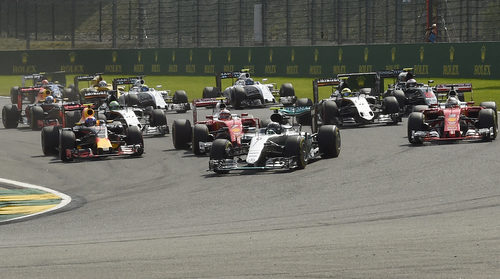 Nico Rosberg mantuvo la pole en la salida del GP de Bélgica 2016