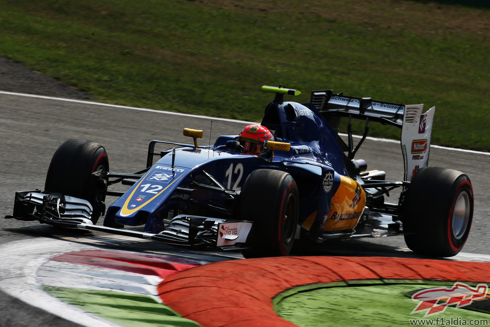 Felipe Nasr exprime su Sauber en Monza