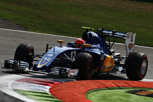 Felipe Nasr exprime su Sauber en Monza