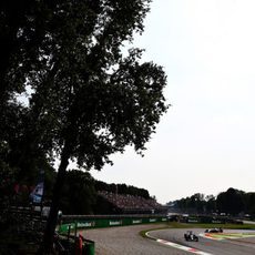 Primera chicane del trazado de Monza