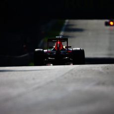 El Red Bull afronta la recta trasera del trazado de Monza