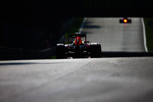 El Red Bull afronta la recta trasera del trazado de Monza