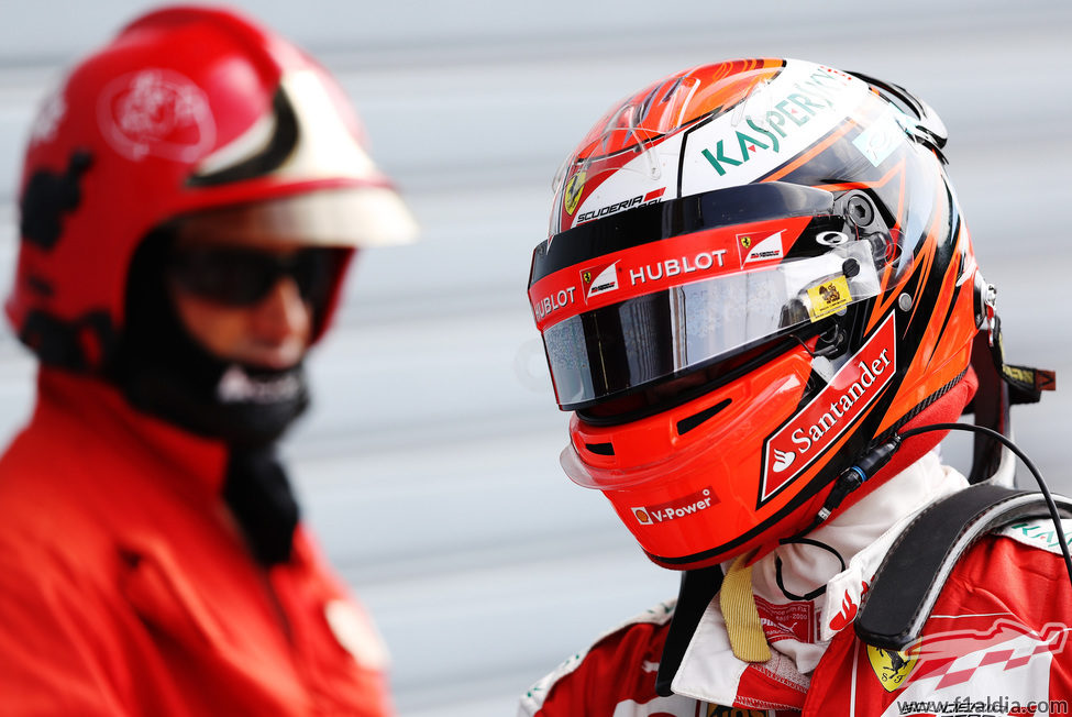 Kimi Räikkönen saldrá cuarto en Italia