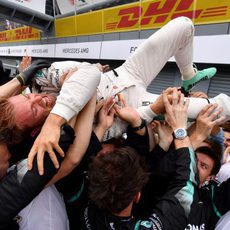 Nico Rosberg es el hombre del día en Monza