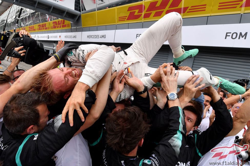 Nico Rosberg es el hombre del día en Monza