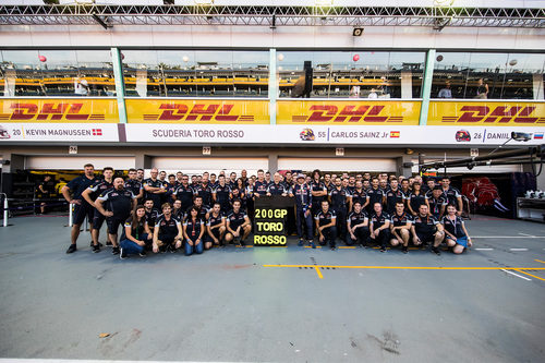 Toro Rosso celebra 200 GPs en Singapur