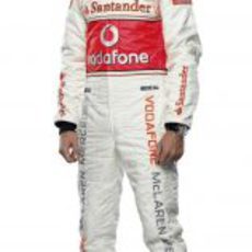 Jenson Button con sus nuevos colores