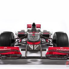 Vista frontal del MP4-25