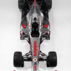 Vista superior del MP4-25