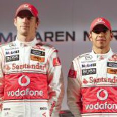 Jenson Button y Lewis Hamilton