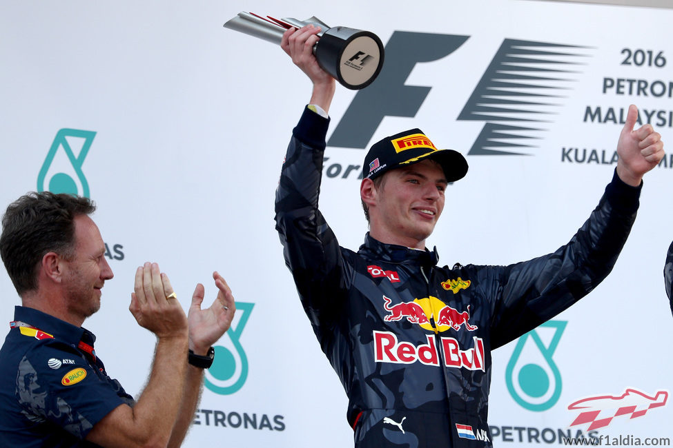 Segundo puesto en el podio para Max Verstappen